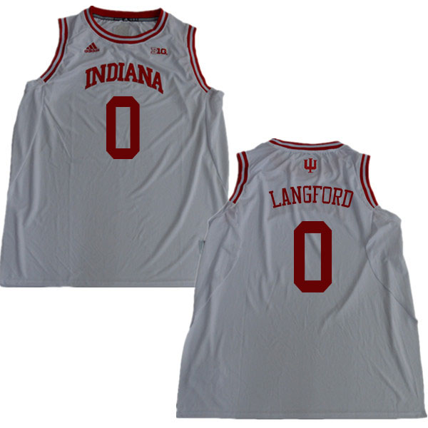 Men #0 Romeo Langford Indiana Hoosiers College Basketball Jerseys Sale-White - Click Image to Close